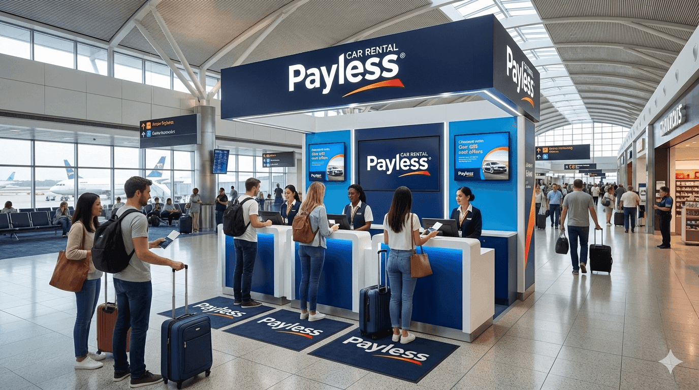 Auto na prenájom priamo na letisku od Payless.