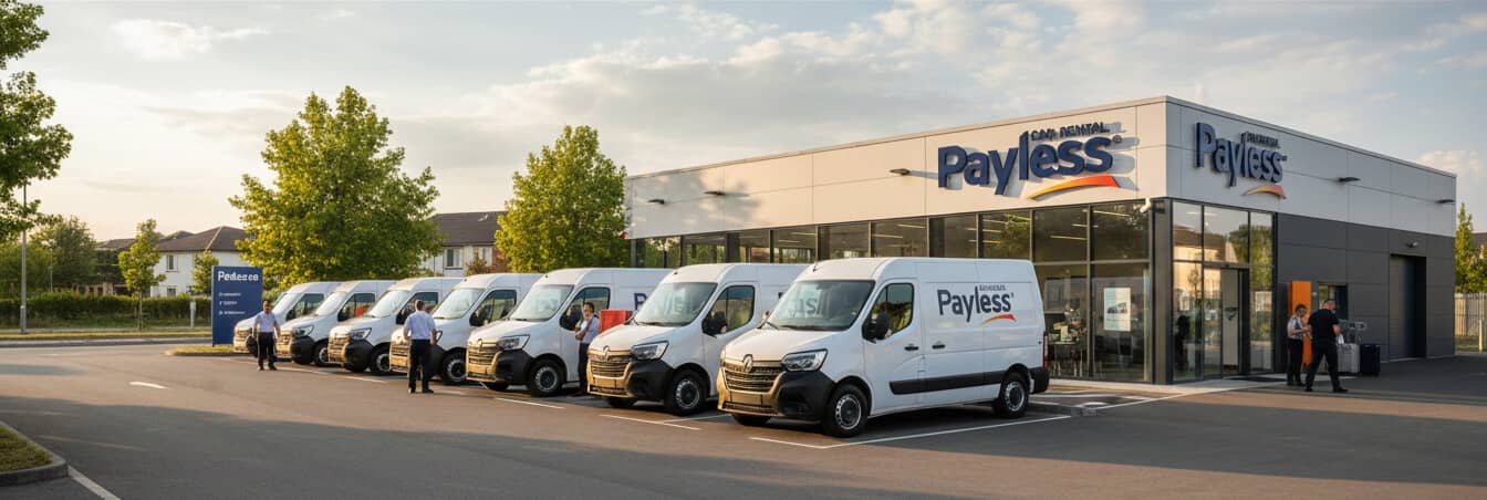 Prenájom dodávok v autopožičovni Payless.